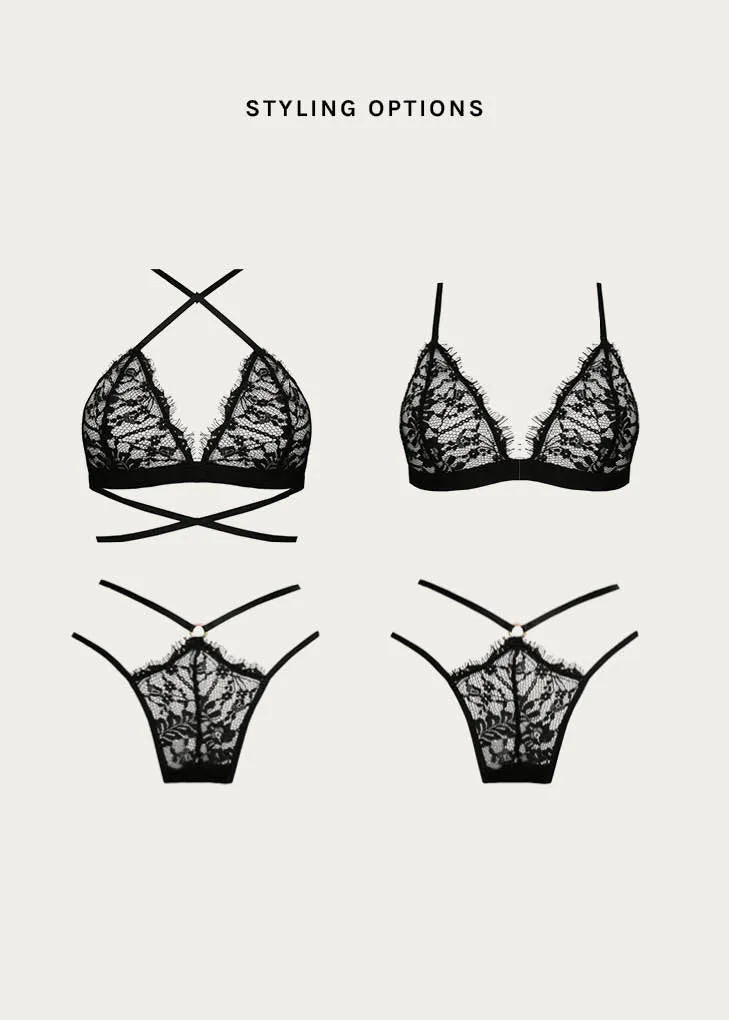 Lace Me Up Strappy Thong