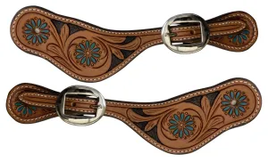 Ladies Size Argentina Cow Leather Light Oil Spur Straps