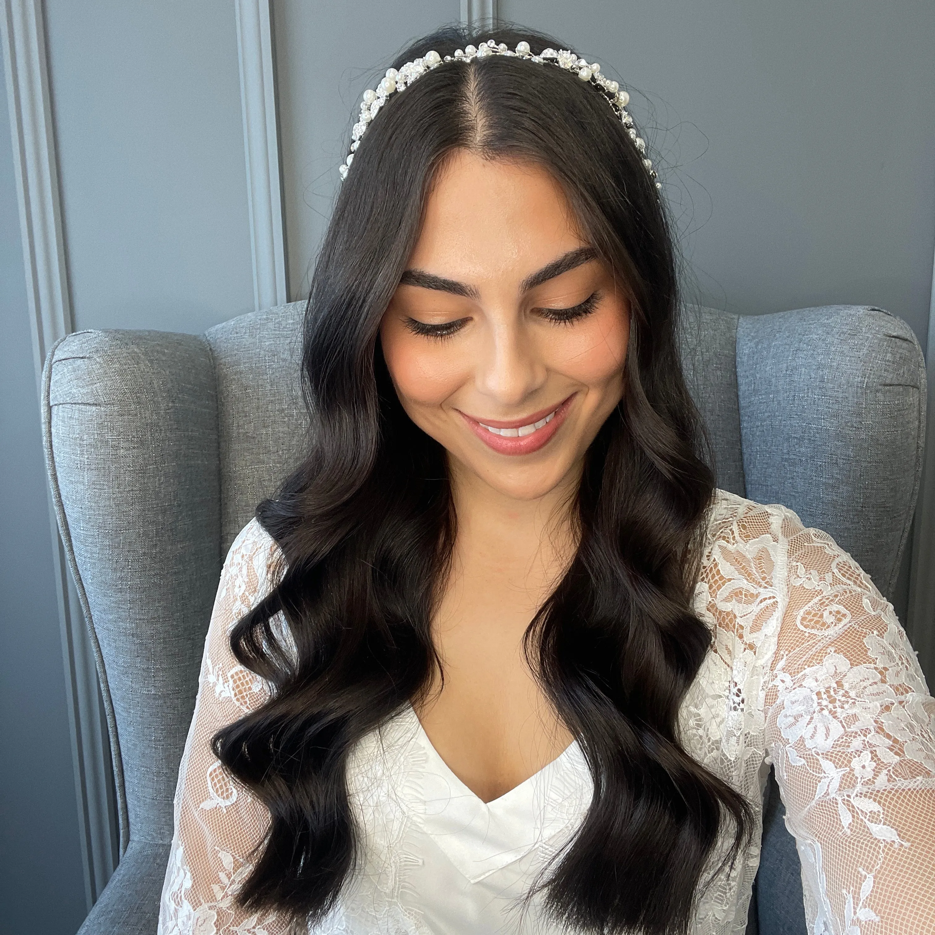 Lana Crystal Pearl Bridal Vine