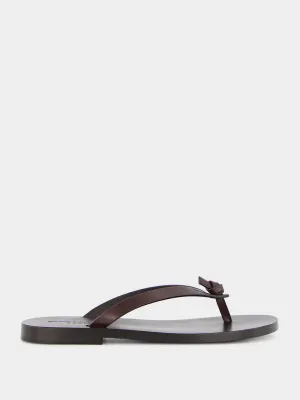 Leather Flat Sandals