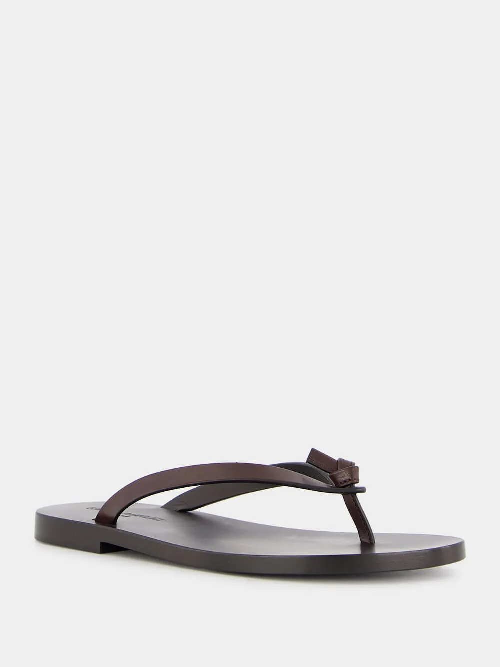 Leather Flat Sandals