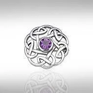 Life is eternal ~ Celtic Knotwork Sterling Silver Brooch TBR185