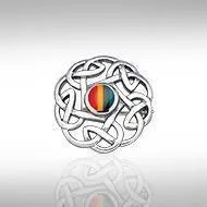 Life is eternal ~ Celtic Knotwork Sterling Silver Brooch TBR185
