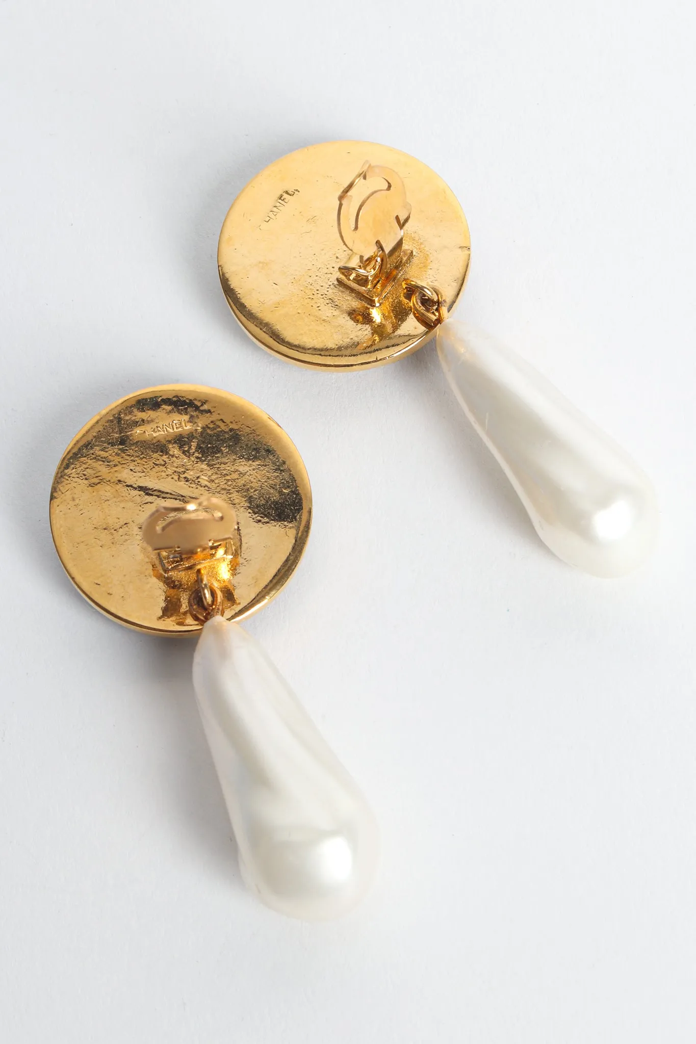 Lucky Clover Pearl Drop Earrings
