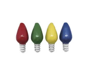Mariposa Enamel Christmas Bulb Napkin Weight Set of 4