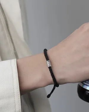 Men’s Braided Rope Bracelet | Adjustable Metal Accent