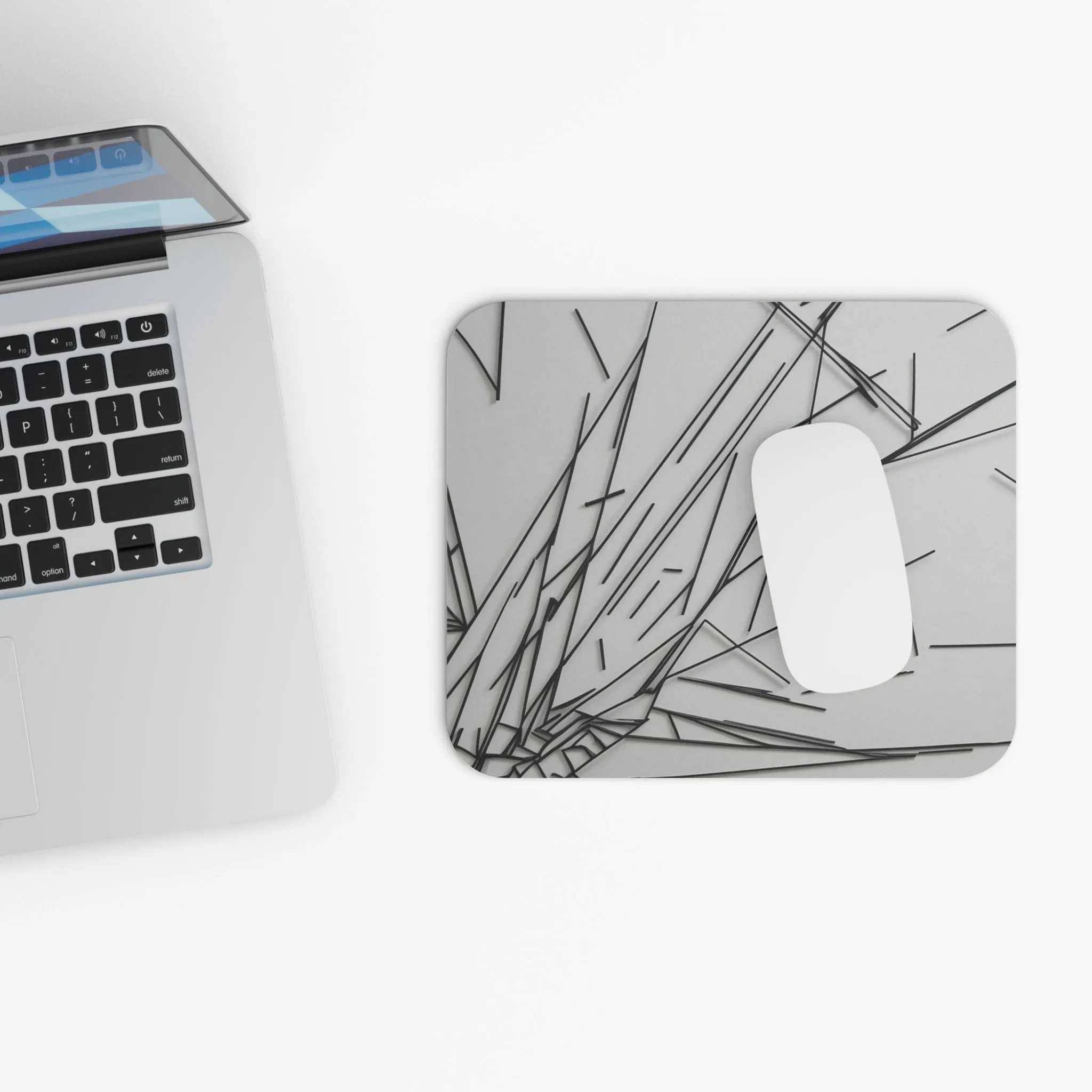 Modern Geometric Mouse Pad – Stylish Office Decor