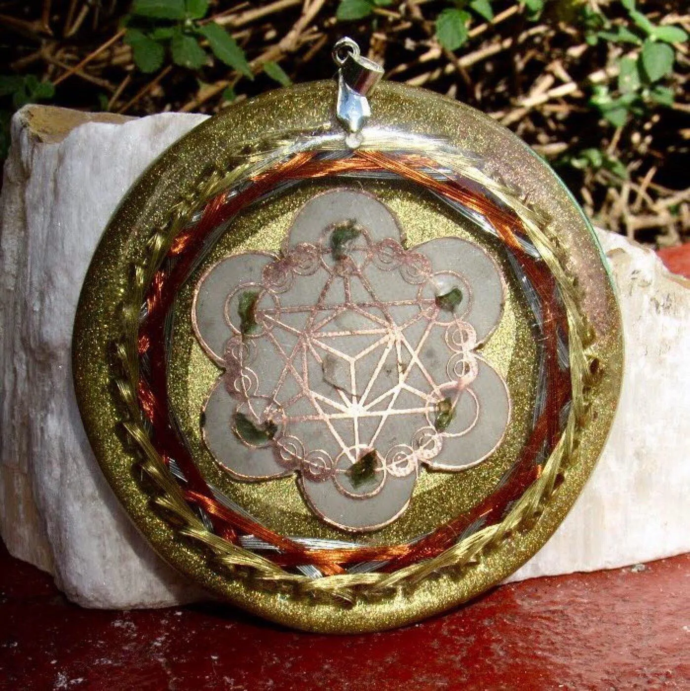 Moldavite Cley Hill Crop Circle 36 Vortex Quantic Resonator