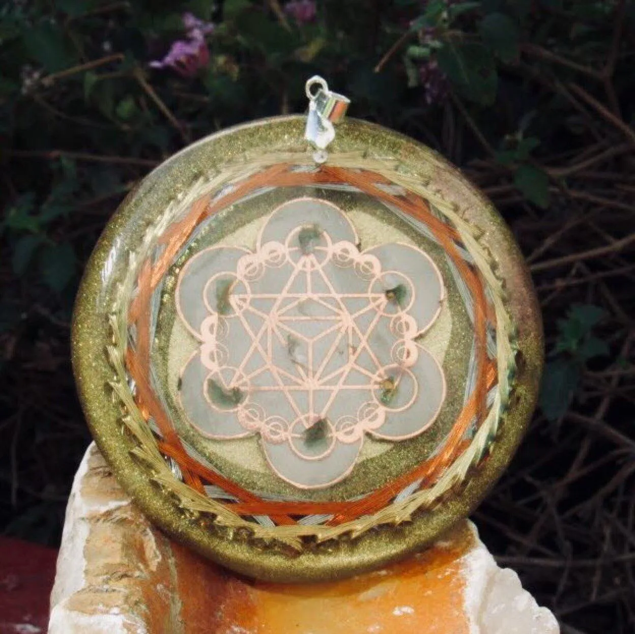 Moldavite Cley Hill Crop Circle 36 Vortex Quantic Resonator