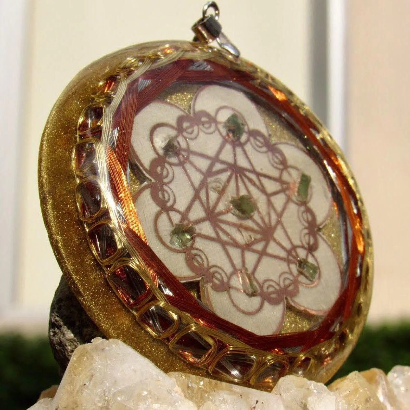 Moldavite Cley Hill Crop Circle 36 Vortex Quantic Resonator