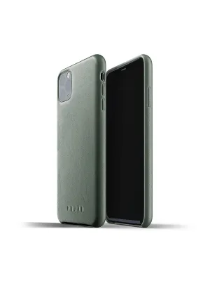 Mujjo Full Leather Case for iPhone 11 Pro Max Slate Green