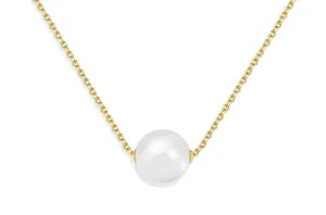 Necklace Single Floating South Sea Pearl & Chain