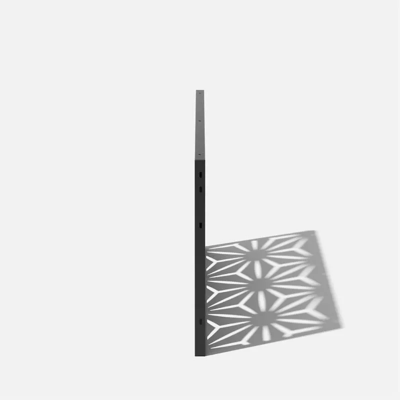 New Veradek Star Matte Black Screen Series Metal Privacy Screen Panels! Includes 3 metal panels & stands! Retails $365 