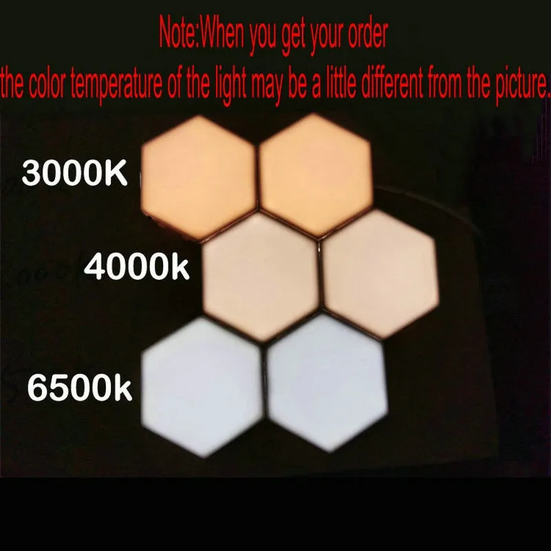 Night Lamp Touch Sensitive Sensor DIY Quantum Lamp Modular Hexagonal LED Magnetic Lights Wall Lamp Novelty Creative Decoration