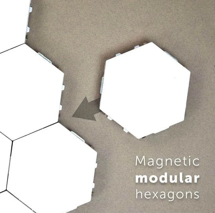 Night Lamp Touch Sensitive Sensor DIY Quantum Lamp Modular Hexagonal LED Magnetic Lights Wall Lamp Novelty Creative Decoration