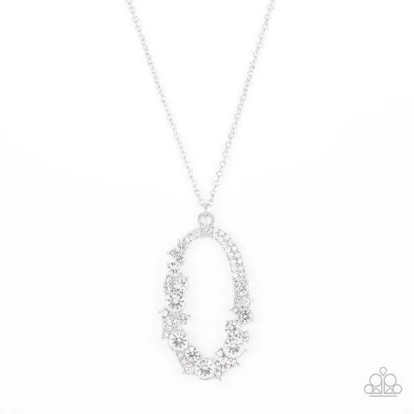Paparazzi "Spotlight Social - White" Necklace & Earrings Set