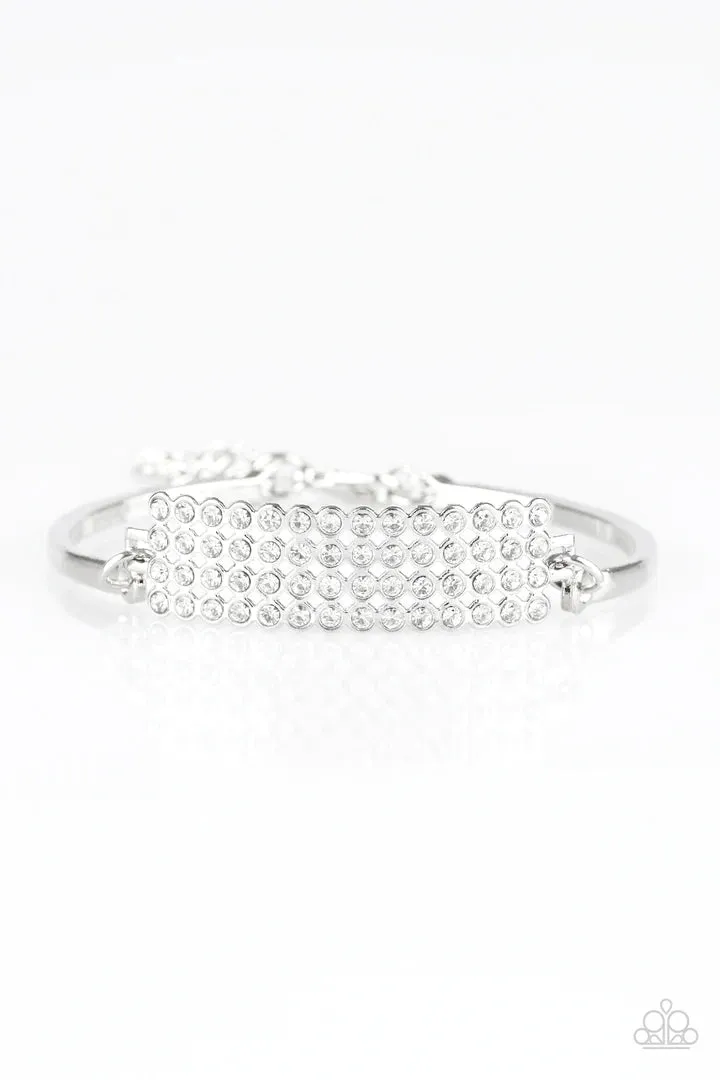 Paparazzi Top-Class Class - White Bracelet