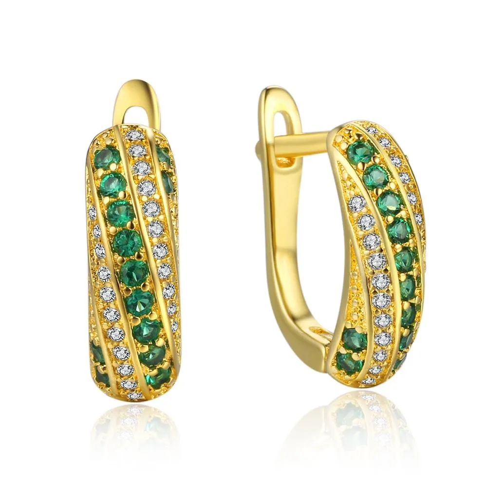 Party Accessorise Fashion Hoop Earrings Circle Elegant Simple Pierced Golden Color Classic Jewelry For Women