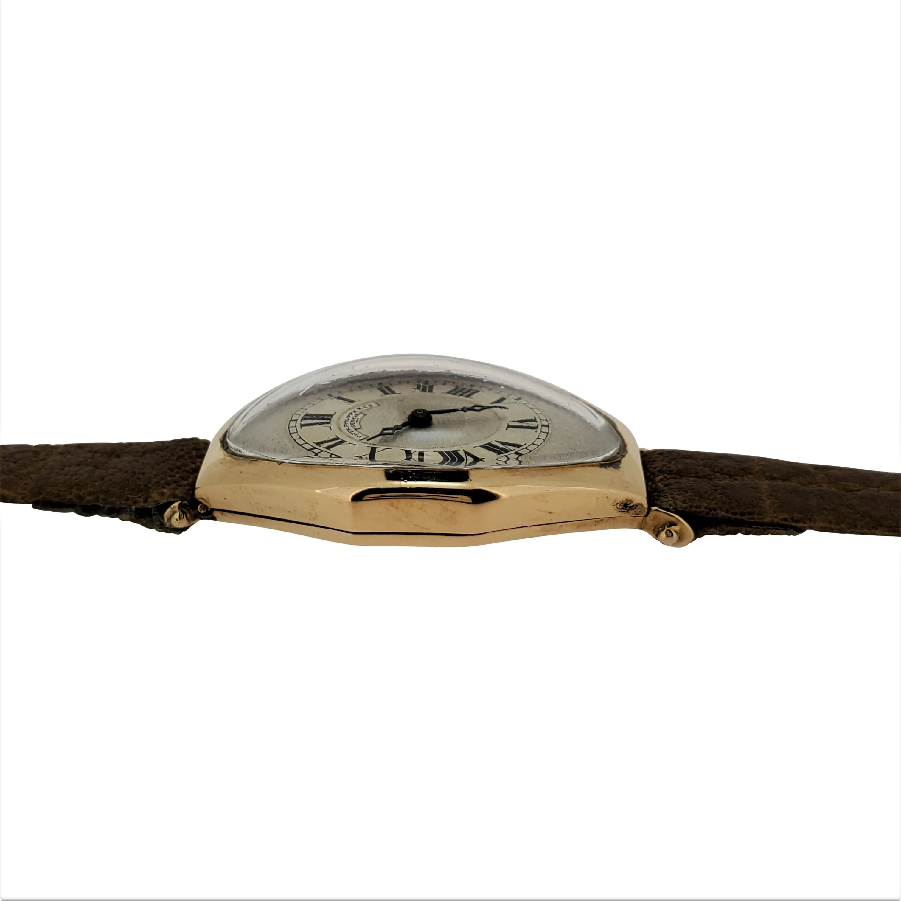 Patek Philippe No. 9 Antique-Vintage Tonneau Shaped Watch; Circa 1917