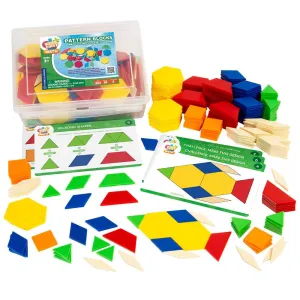 Pattern Blocks Math Kit with Activity Cards