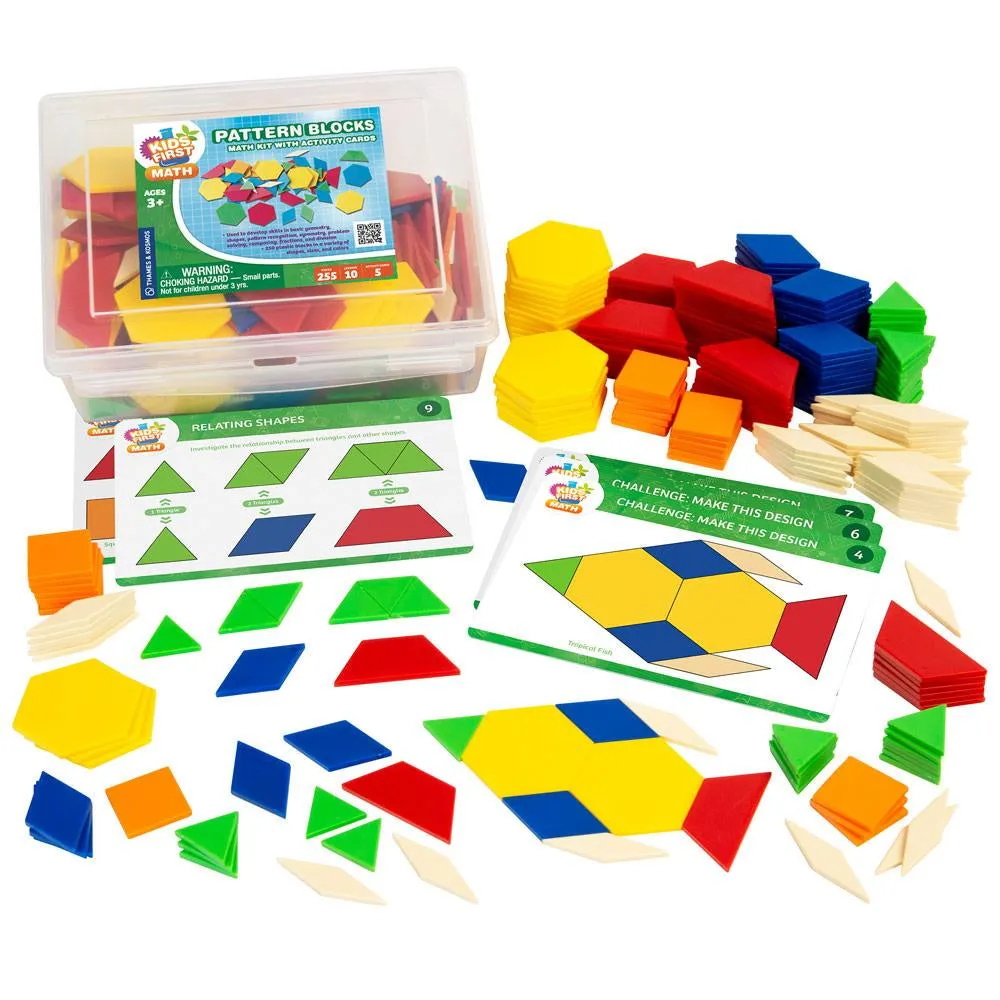 Pattern Blocks Math Kit with Activity Cards