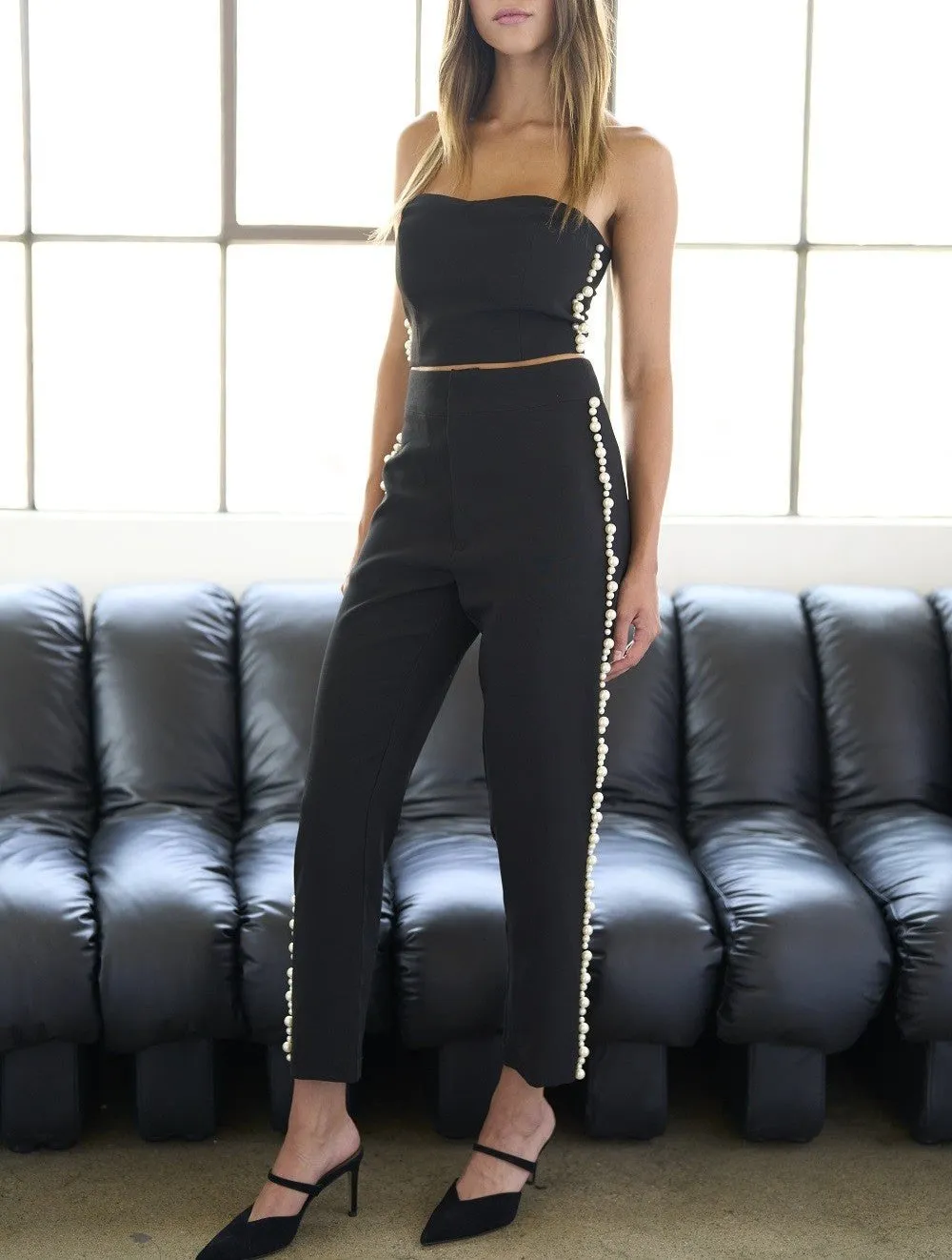 Pearl Tuxedo Bustier