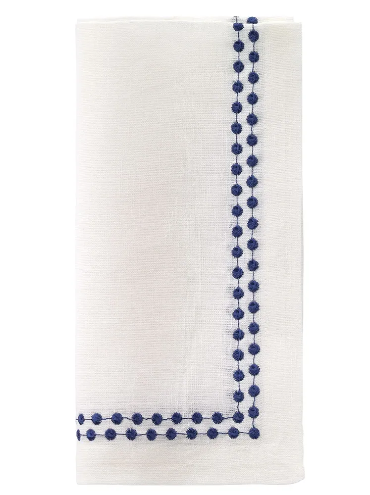Pearls Navy Napkin