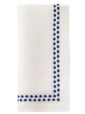Pearls Navy Napkin