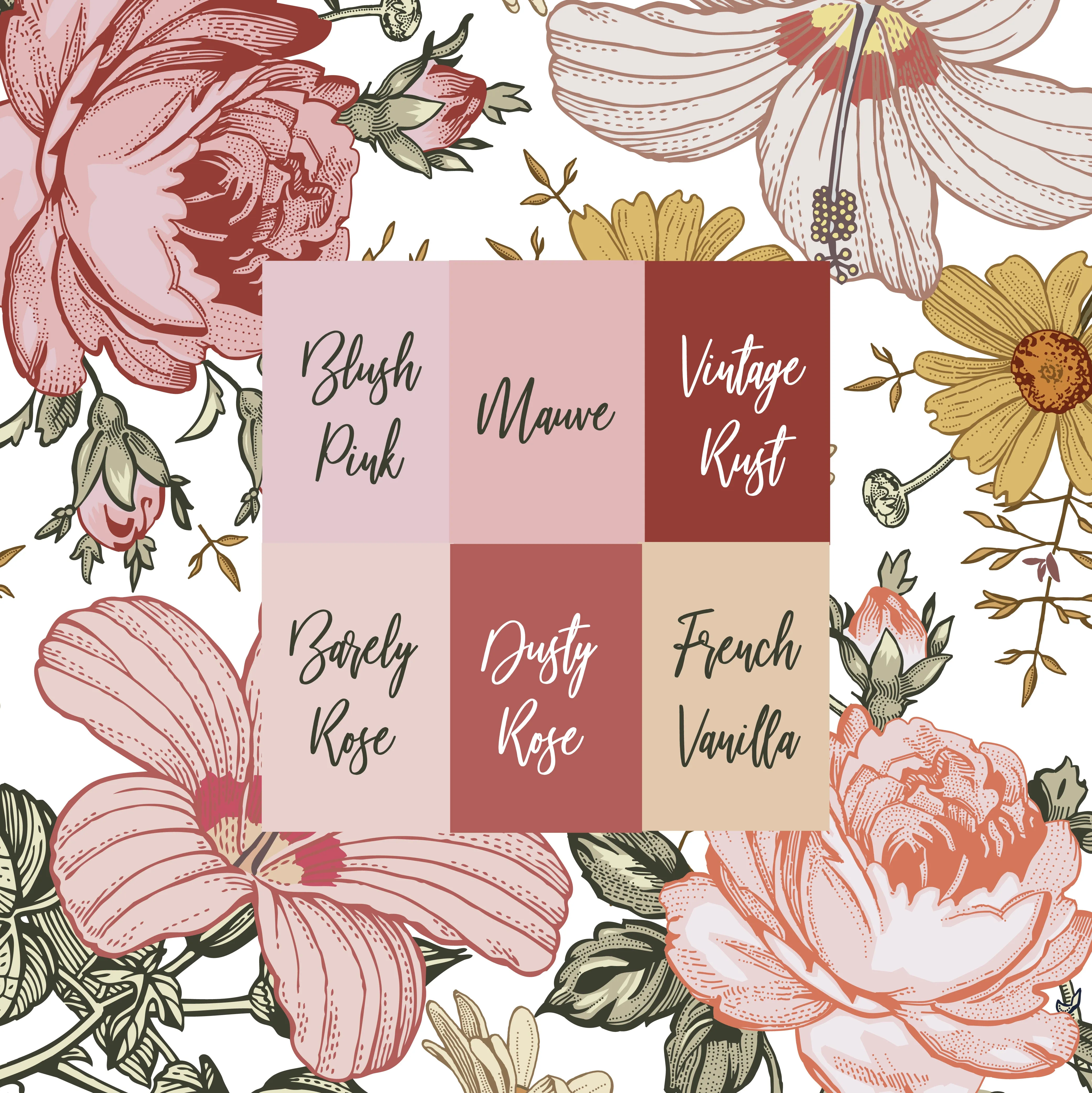 Personalized Blanket - Vintage Floral