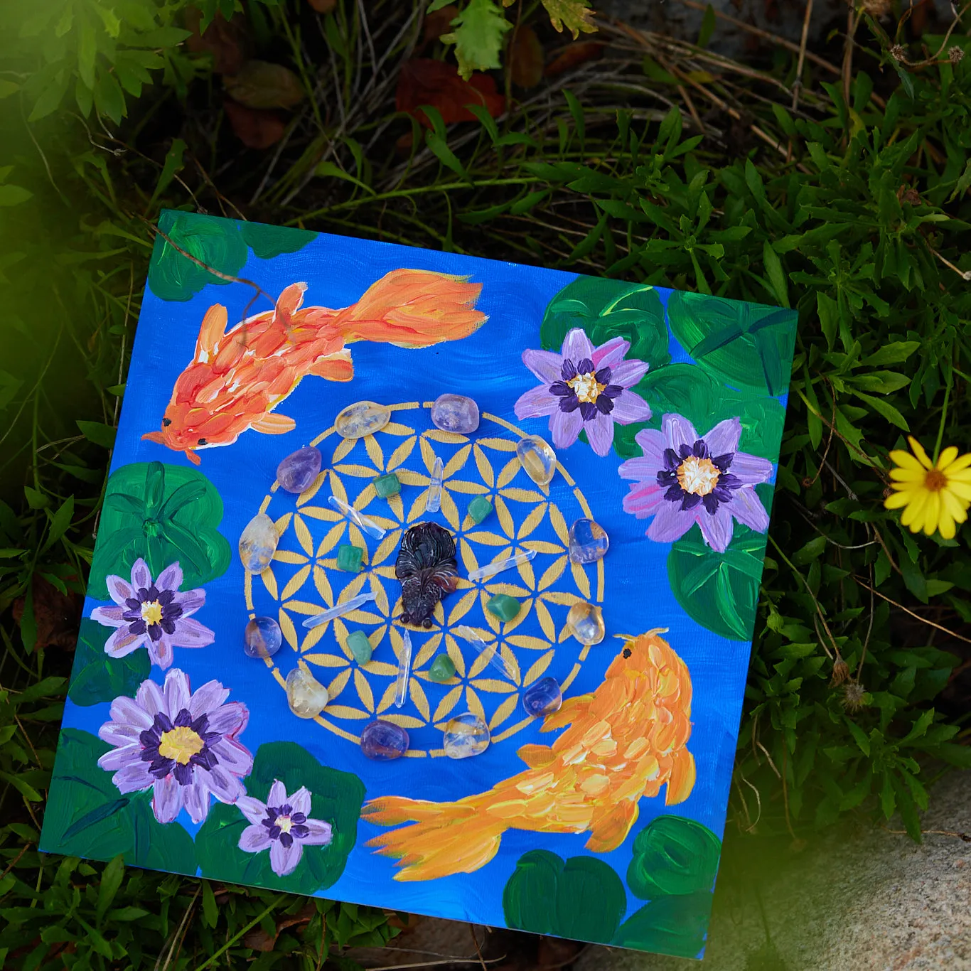 Personalized Crystal Grid Painting