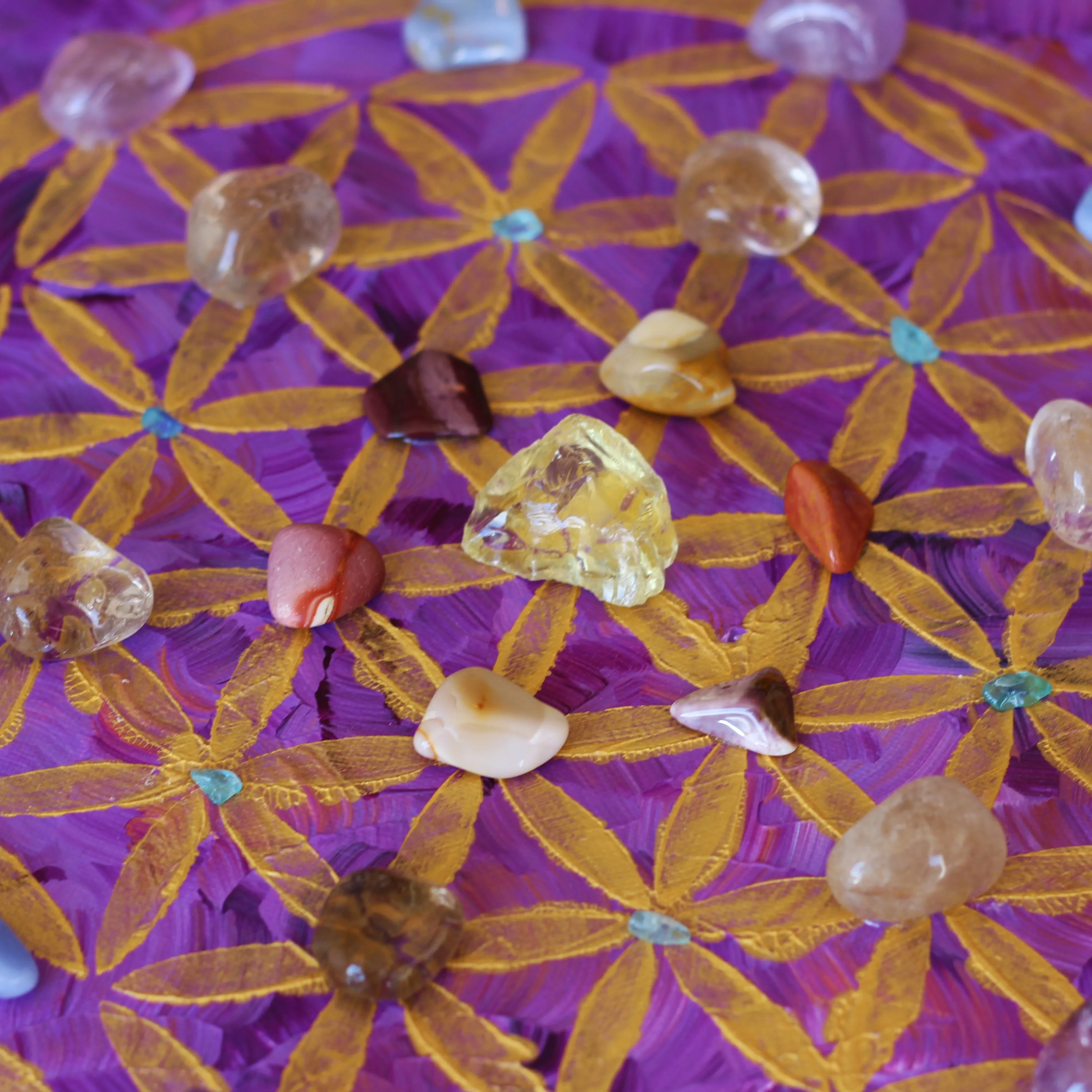 Personalized Crystal Grid Painting