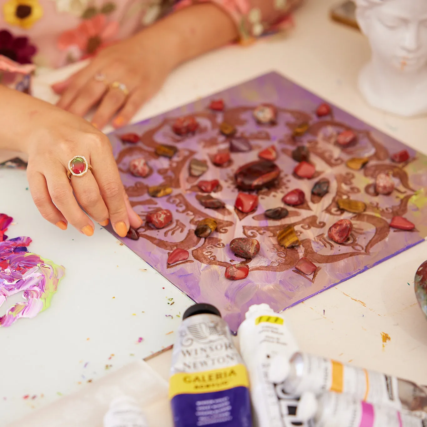 Personalized Crystal Grid Painting