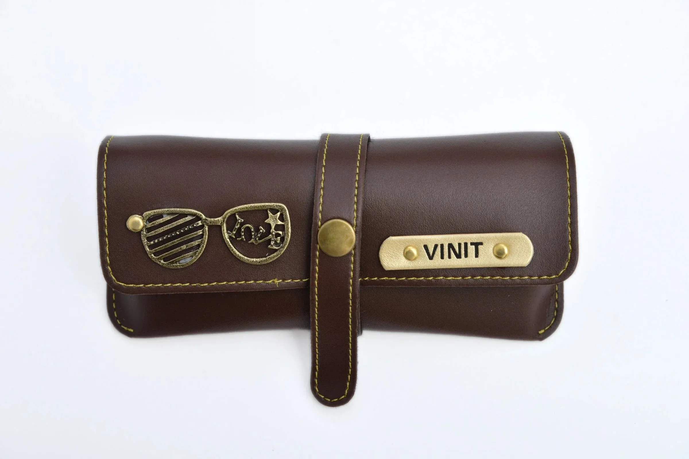Personalized Eyewear Case 1.0 - Brown