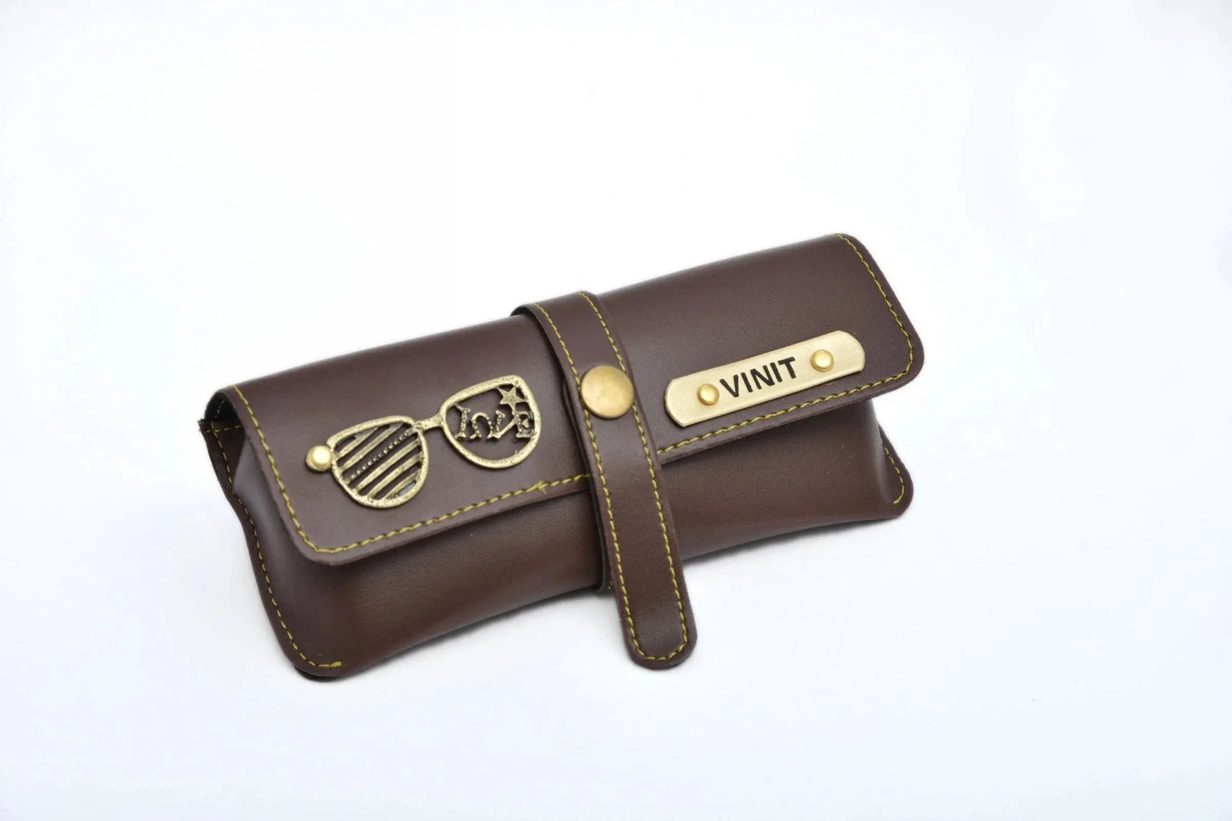 Personalized Eyewear Case 1.0 - Brown
