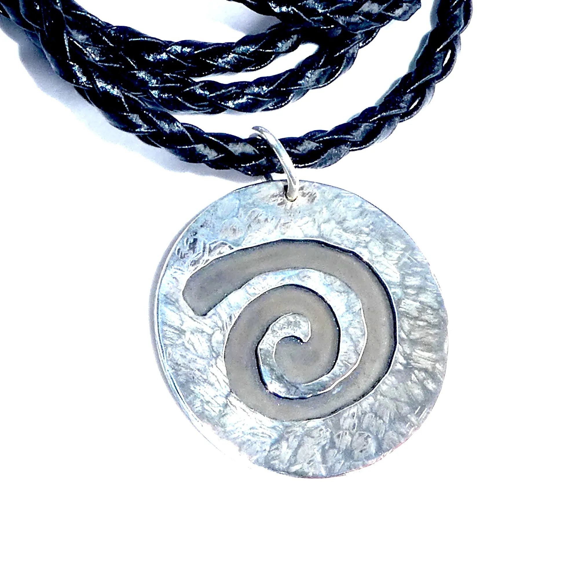 Petroglyph Spiral Sterling Silver Pendant
