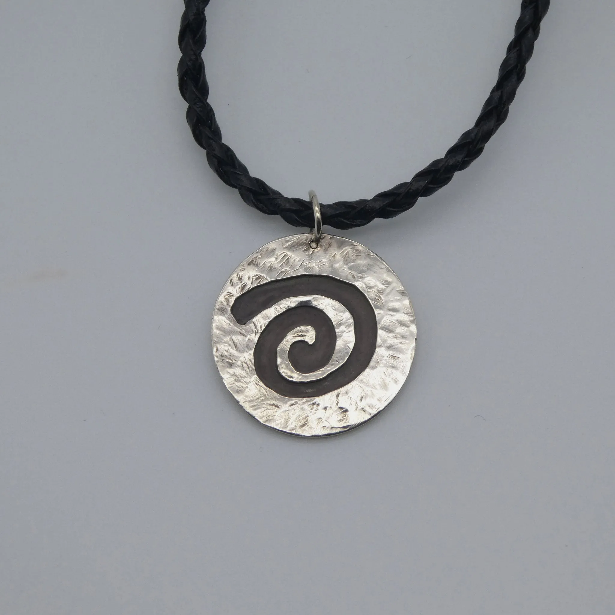 Petroglyph Spiral Sterling Silver Pendant