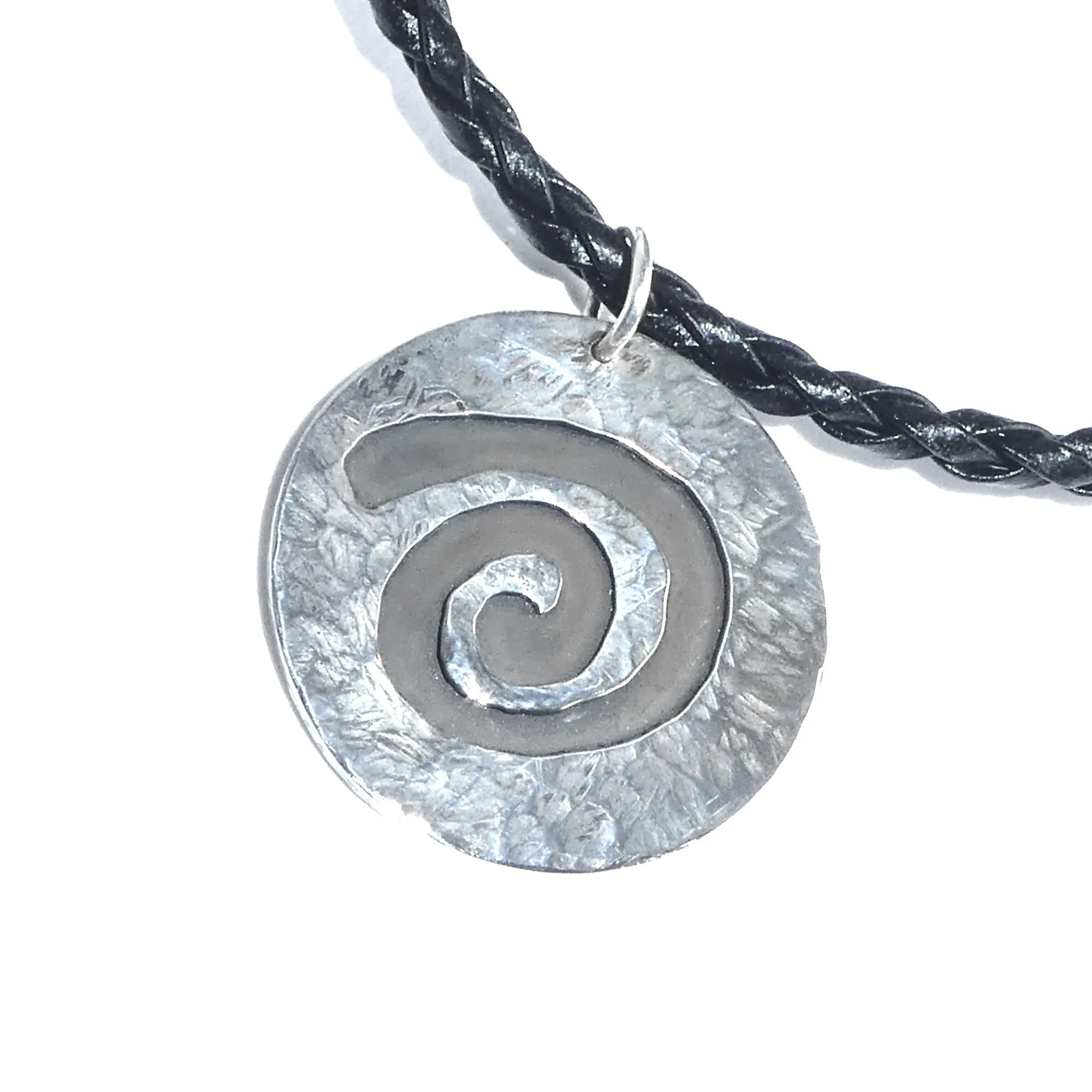 Petroglyph Spiral Sterling Silver Pendant