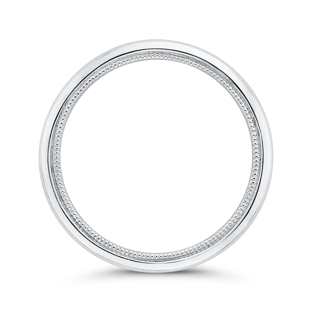 Plain Wedding Band in 14K White Gold