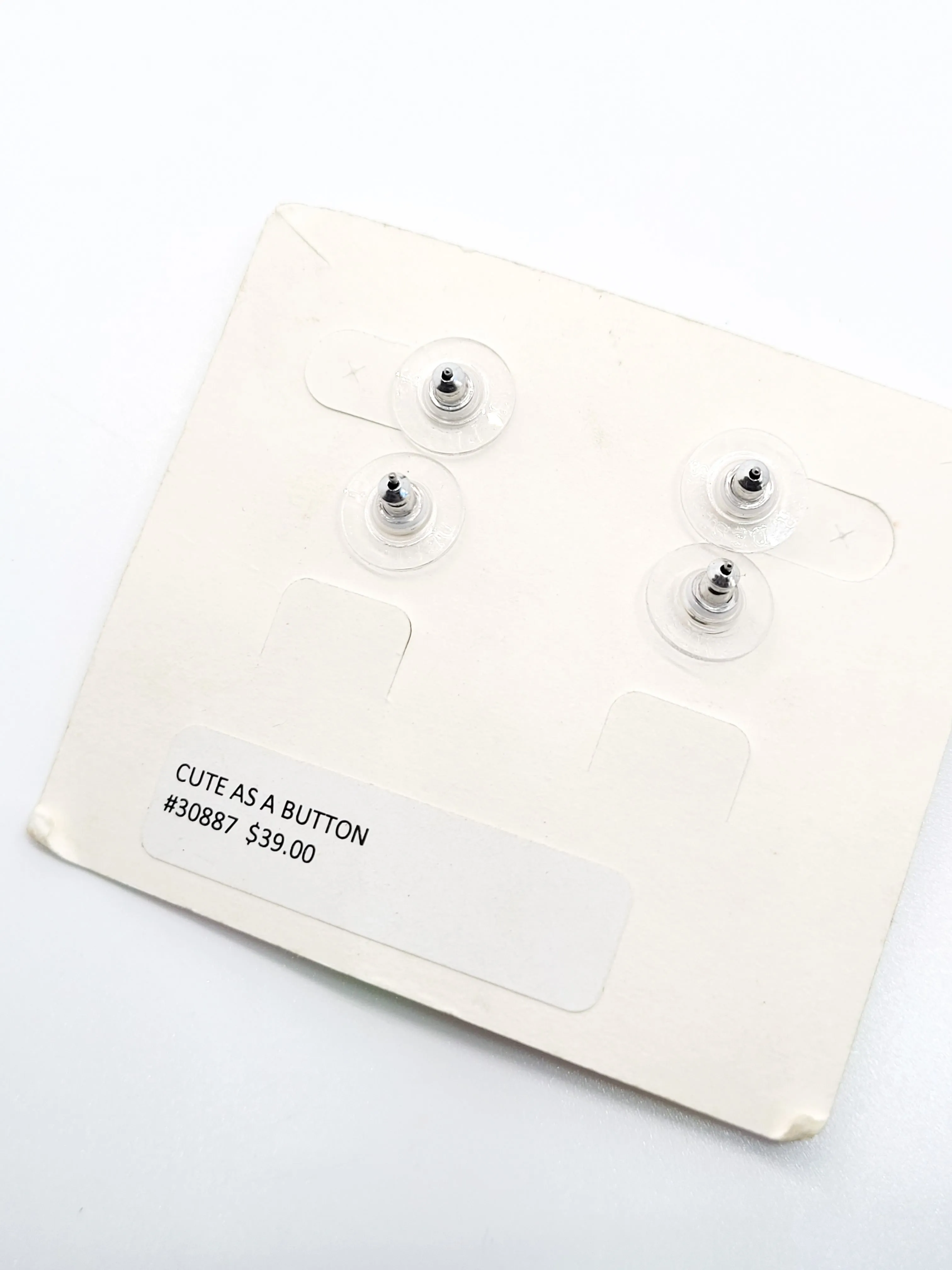 Premier Designs carded NWT Cute as a button changeable flower earrings #30887