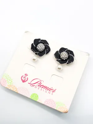 Premier Designs carded NWT Cute as a button changeable flower earrings #30887