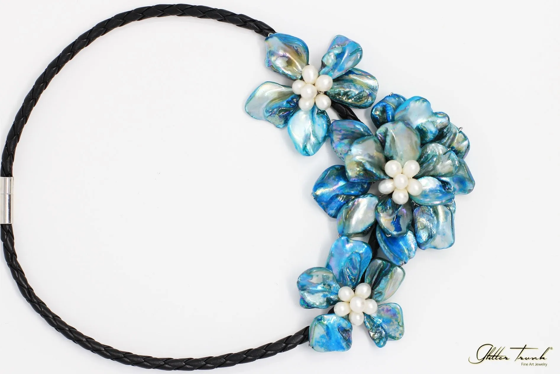 Preorder Catherine Floral Mother or Pearl Necklace