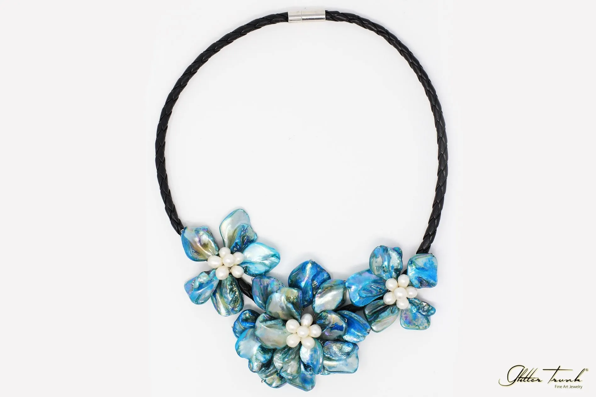 Preorder Catherine Floral Mother or Pearl Necklace