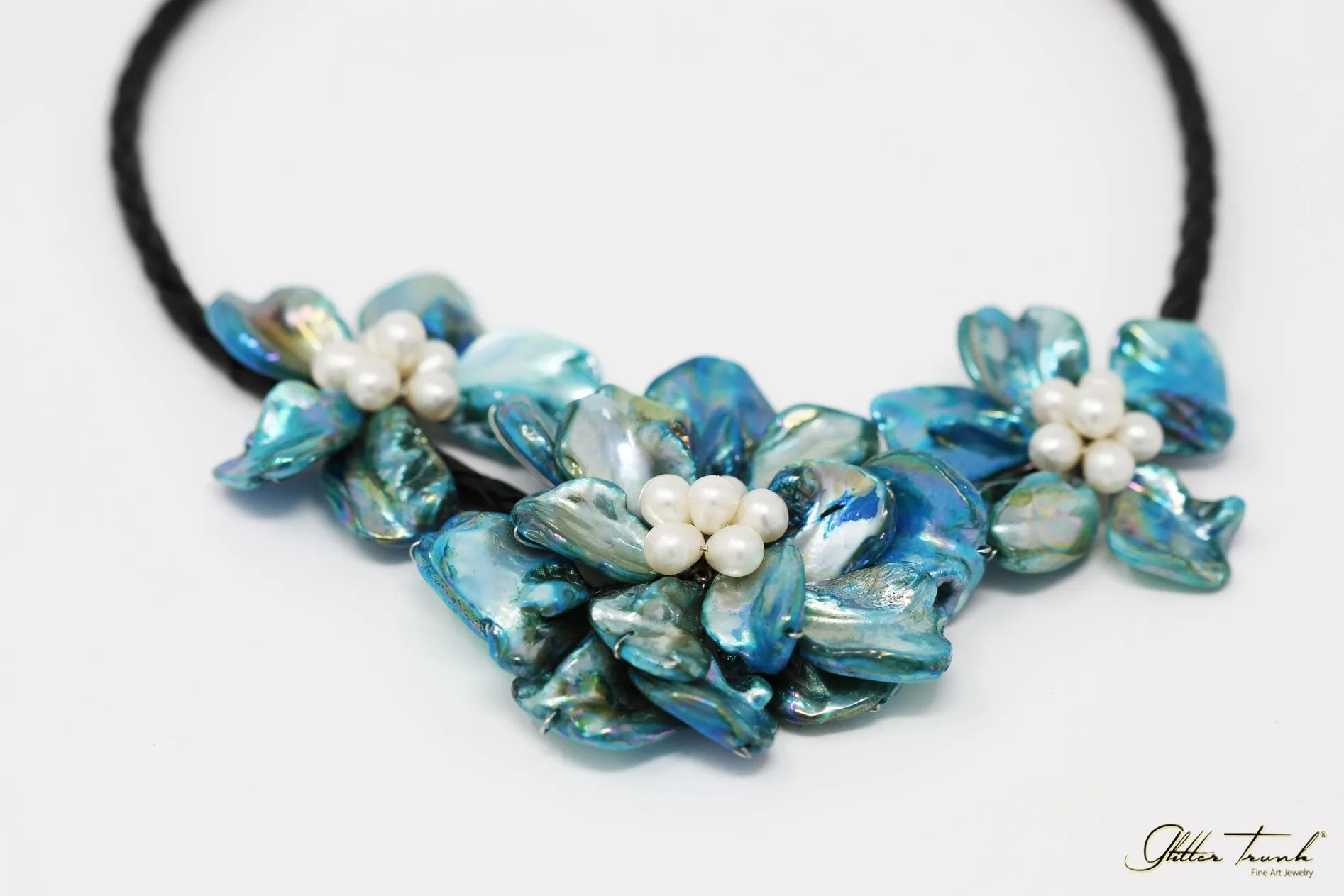 Preorder Catherine Floral Mother or Pearl Necklace
