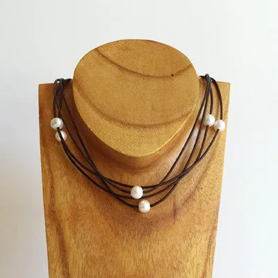 "Little Dancing Cloud" Freshwater Pearl Necklace