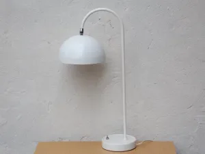 Rare White Flowerpot Desk Lamp, Mid-Century Panton Inspired