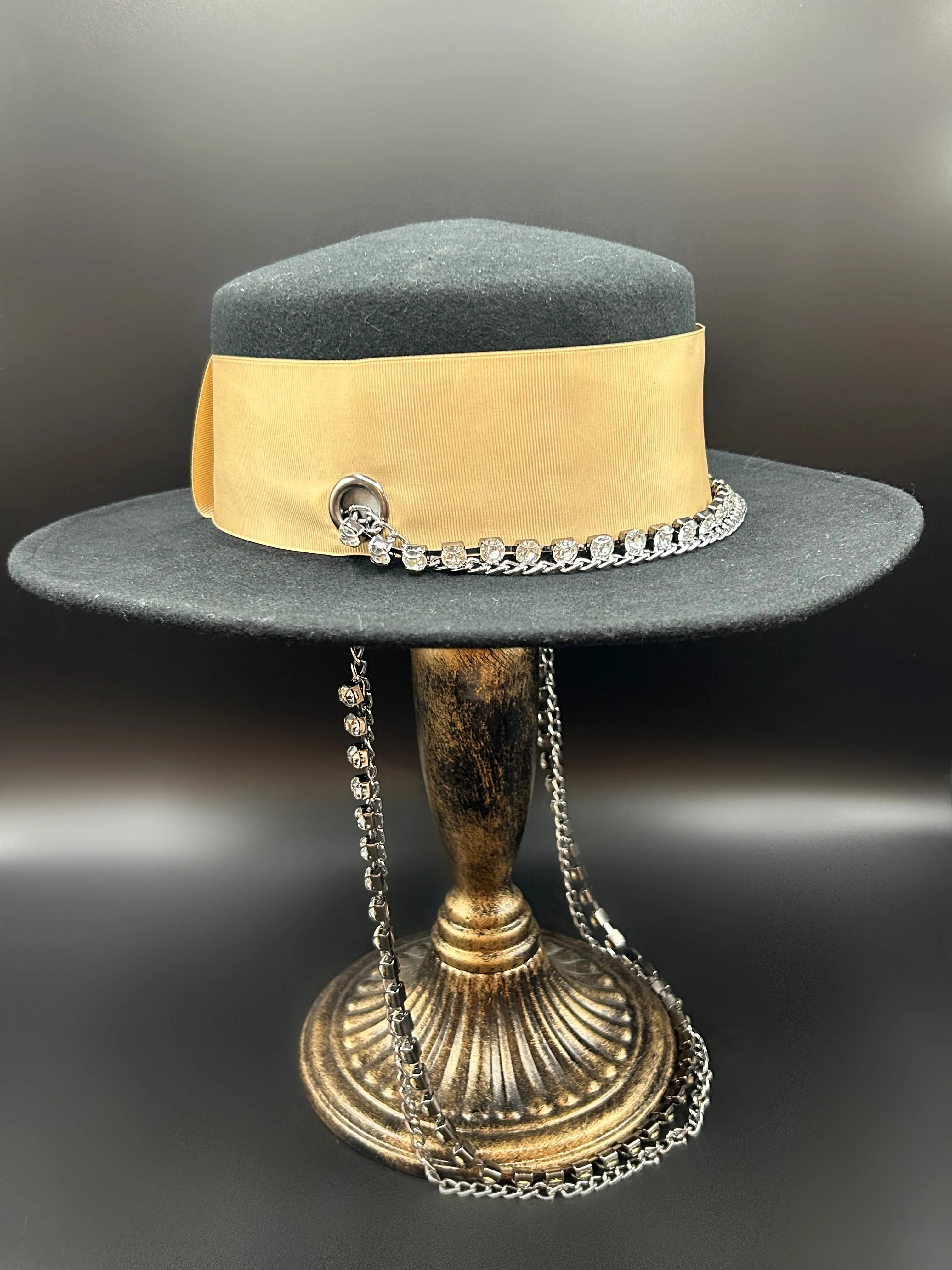Rhinestone Chain Hat