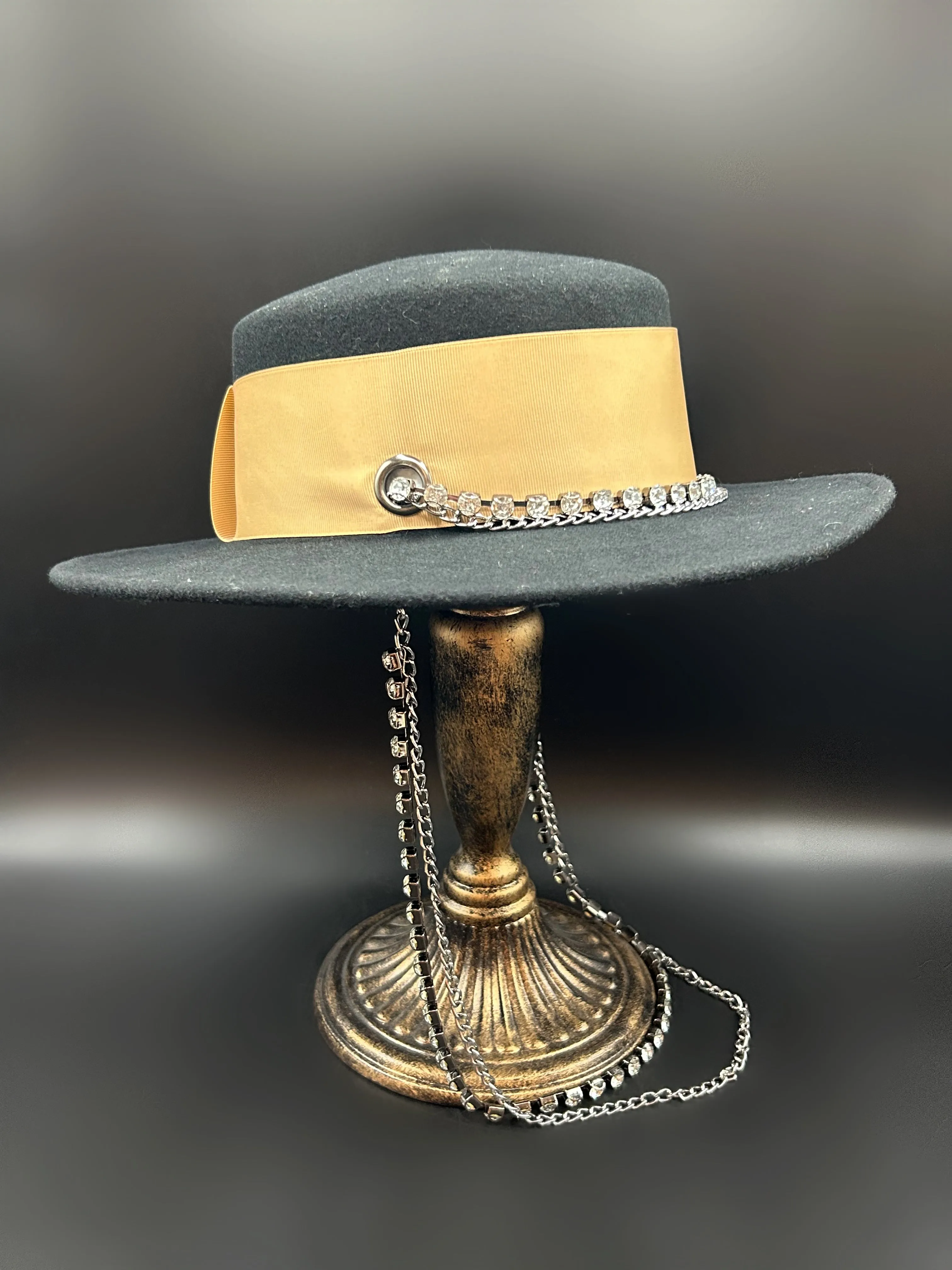 Rhinestone Chain Hat