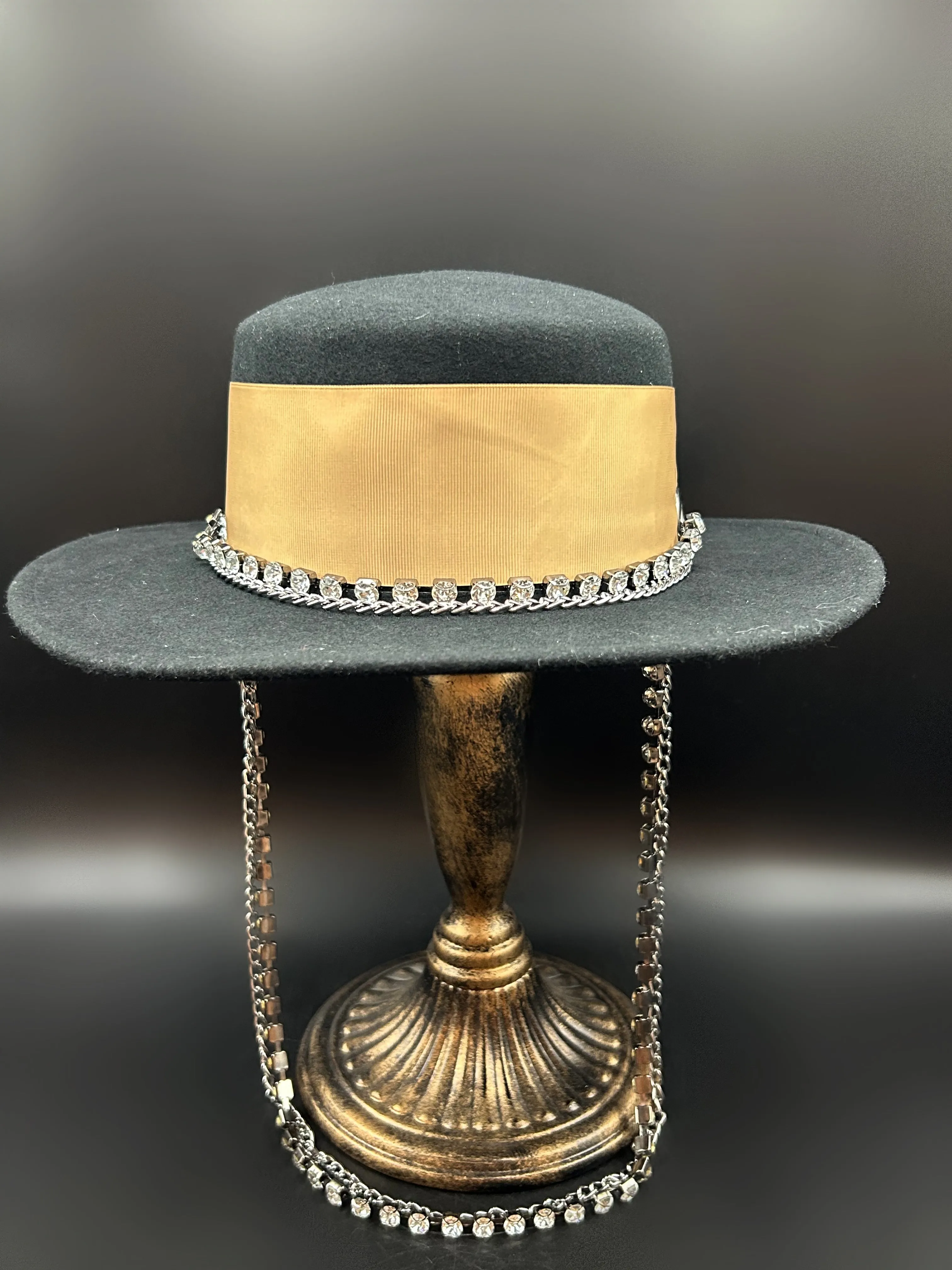 Rhinestone Chain Hat