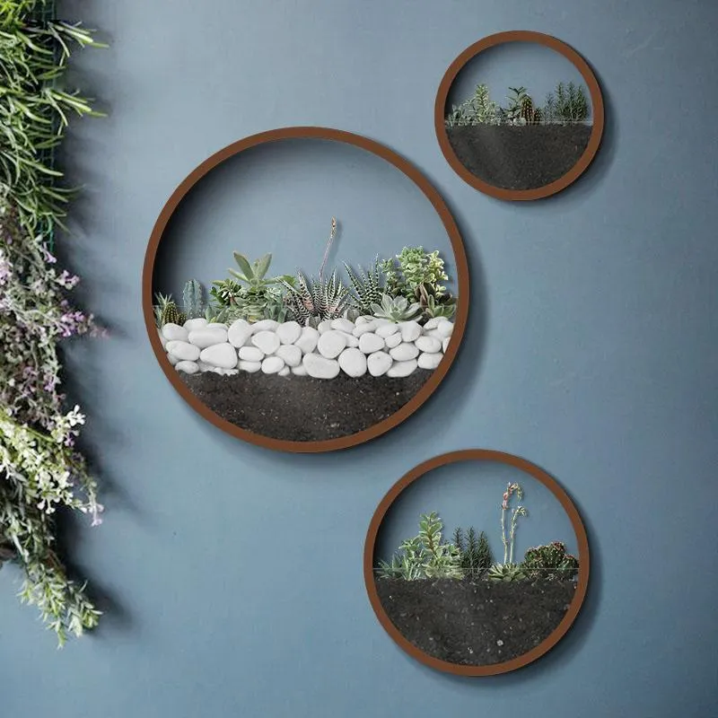Round Hanging Wall Planter