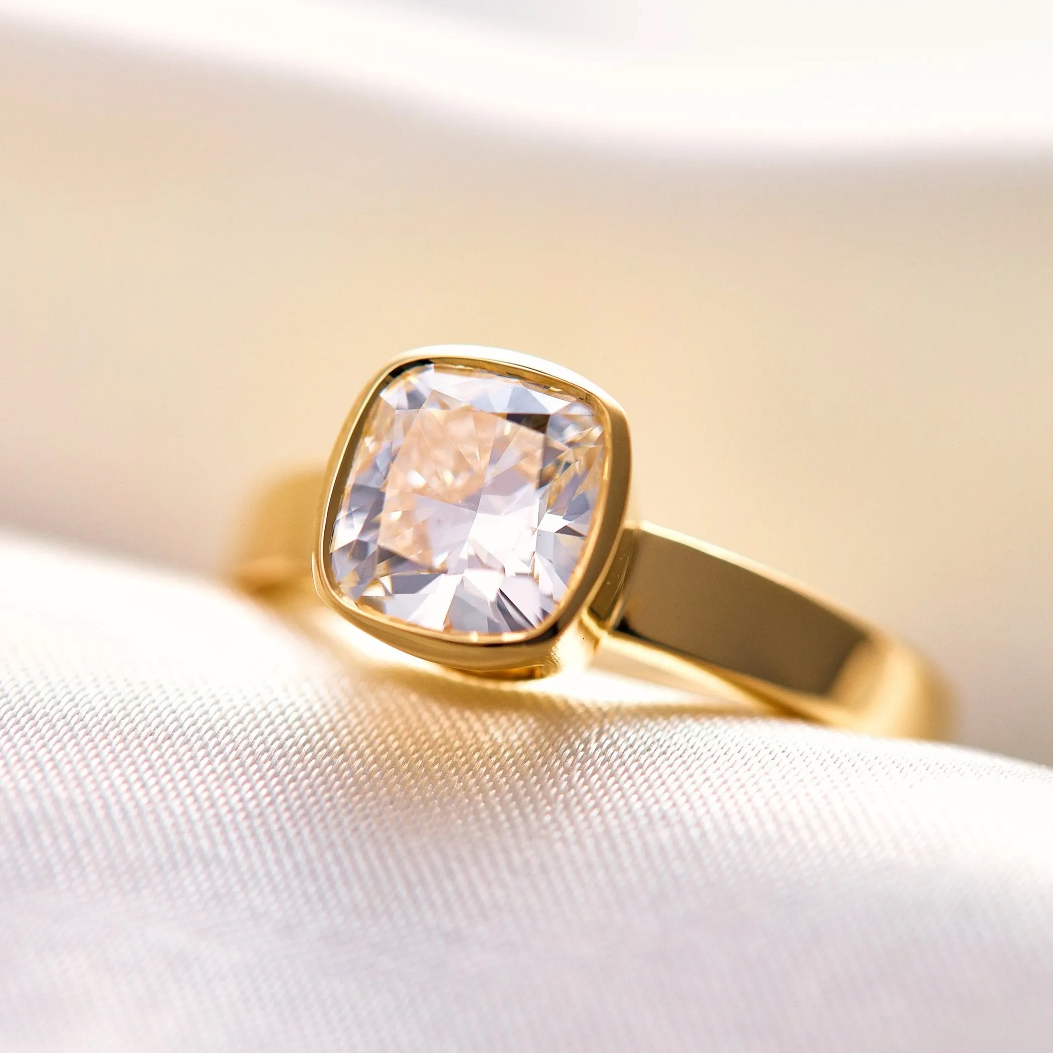 Rowan Cushion Cut Engagement Ring